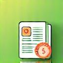 Icon of financial planning document with a dollar sign