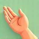 Icon of a helping hand offering home care